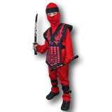 Kids Red and Black Ninja Costume.