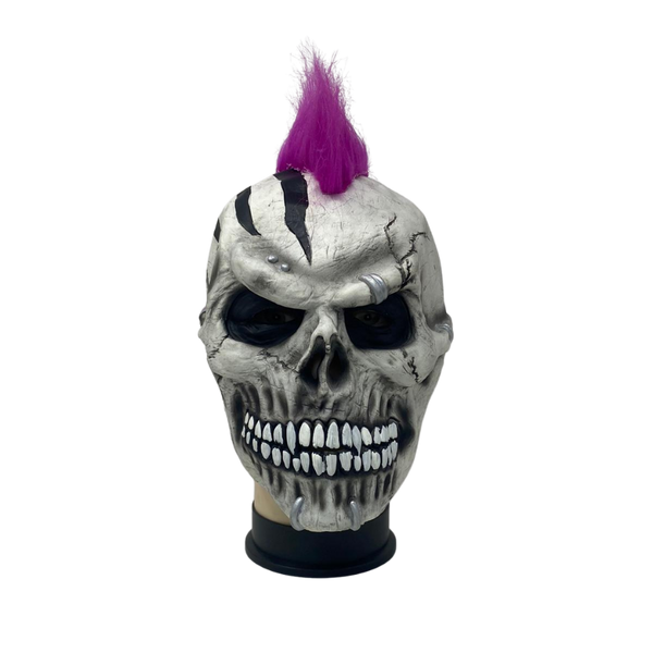 Masque de crâne de Mohawk violet