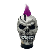 Purple Mohawk Skull Mask