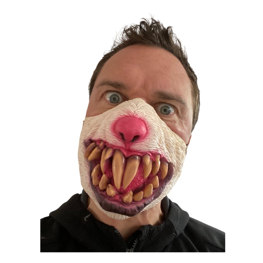 Rubber Rabbit Mask Rabid Rabbit Half Face Mask – Rubber Johnnies Fx
