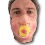 Baby Dummy Half Face Mask