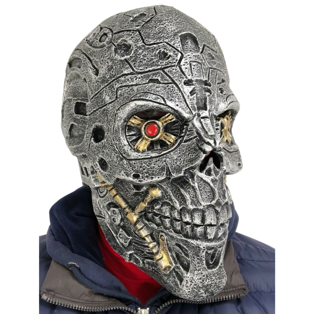 cyborg robot latex mask.