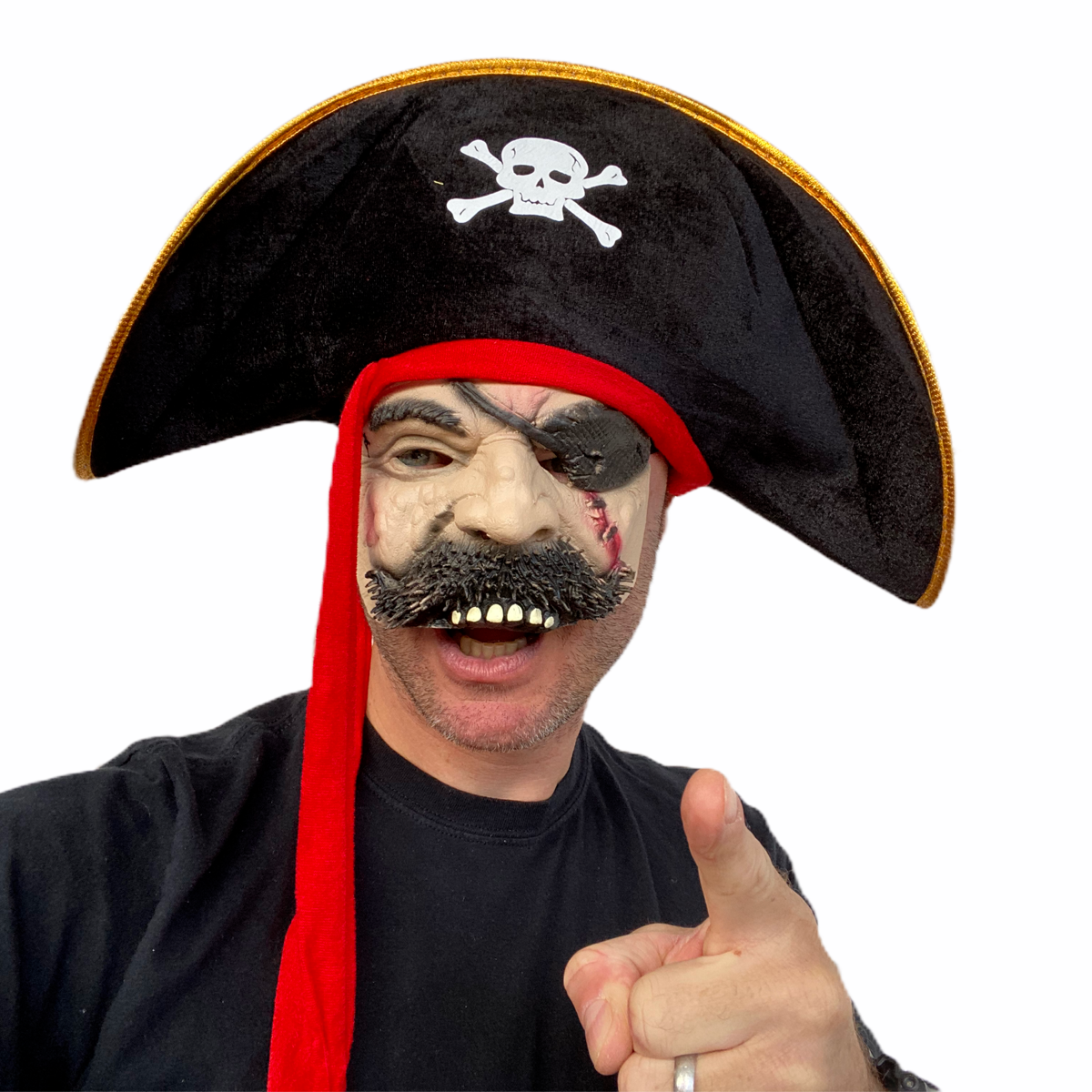 Piraten-Halbgesichtsmaske