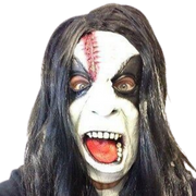 Full Latex Mask Of a Heavy Metal Rocker