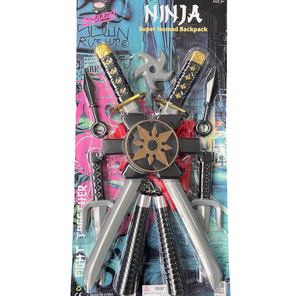 Kids Plastic Ninja Toy Set.