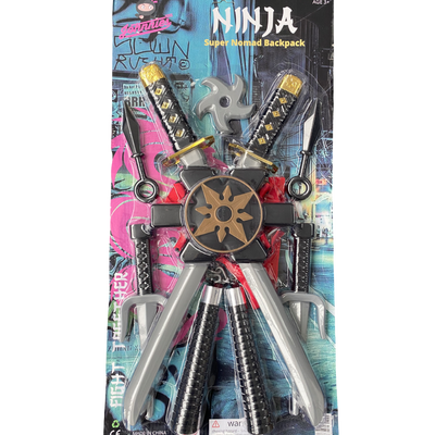 Kids Plastic Ninja Toy Set.