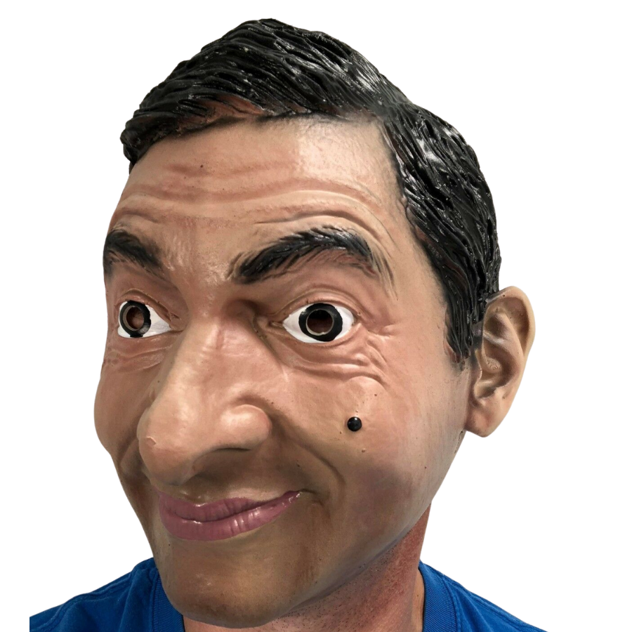 Rowan Atkinson Mr Bean Full Head Latex Mask.