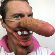Big Lad Brown Dick Nose Mask