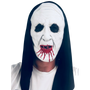 Full Size Nun Mask with blood covered mouth.