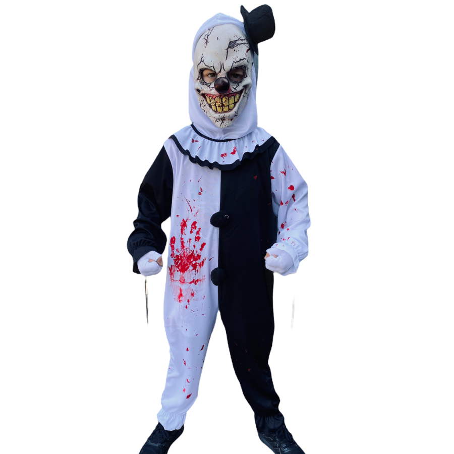 scary boys clown costume.