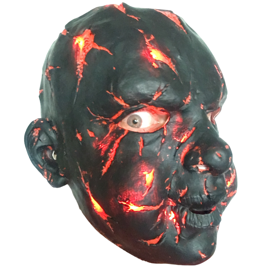 Black and Red Burnt Baby LED red Light Mask.