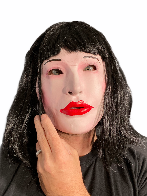White Female 'DEMI' Lady Doll Mask