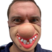 Big Nose Clown Half Face Mask