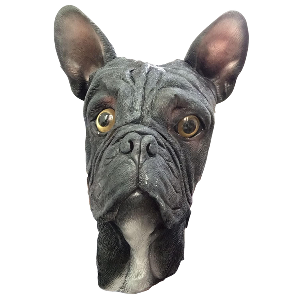 french bulldog latex mask.