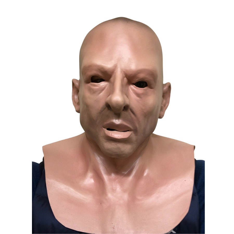 Full Head Latex Mask of White Male.