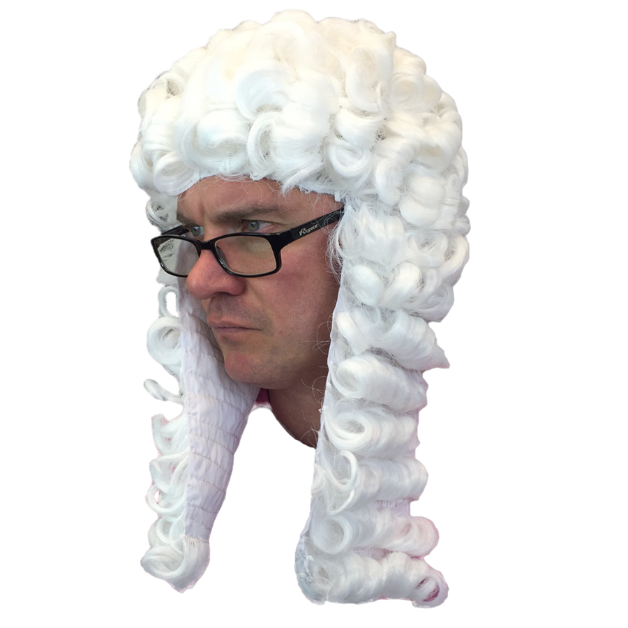 Justice Judge Barrister Wig. Fancy Dress.