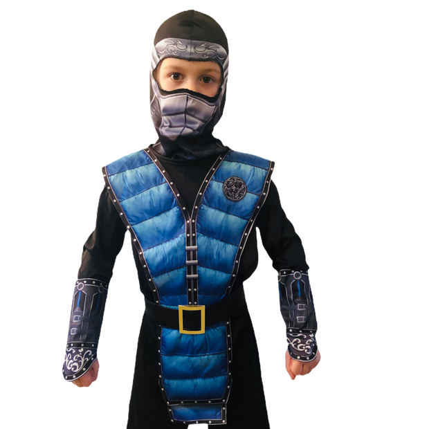 Boys Blue Ninja costume. 3 sizes.