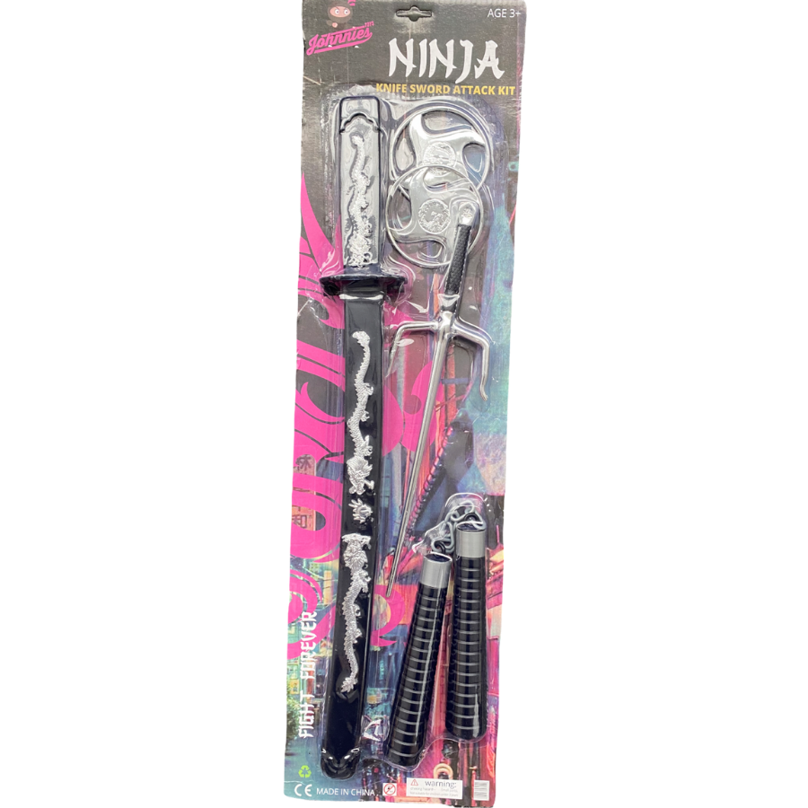Kids Plastic Ninja Toy Set
