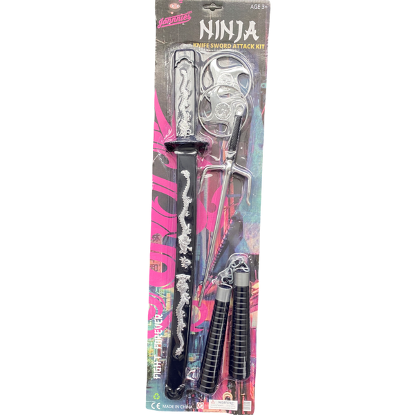 Kids Plastic Ninja Toy Set