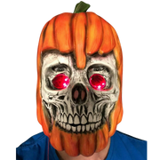 Pumpkin Latex Mask with Light up Eyes.
