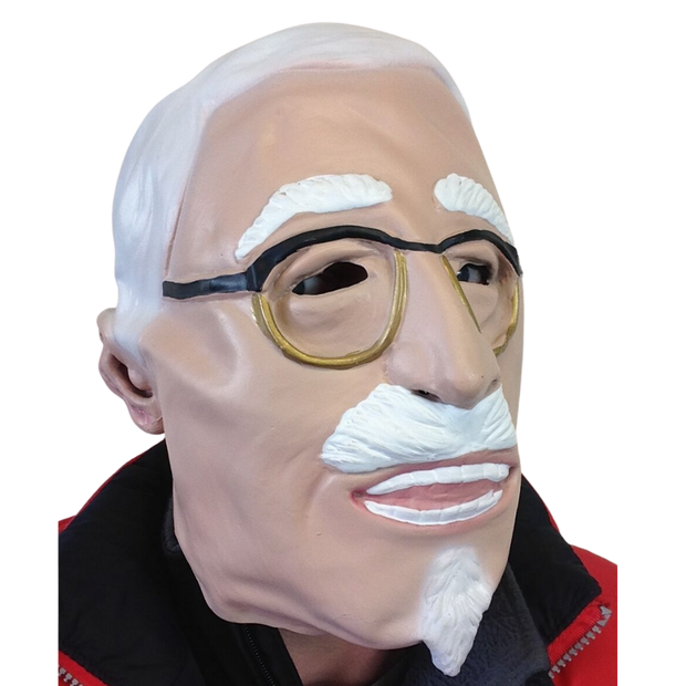 Colonel Saunders KFC mask. Deep south.