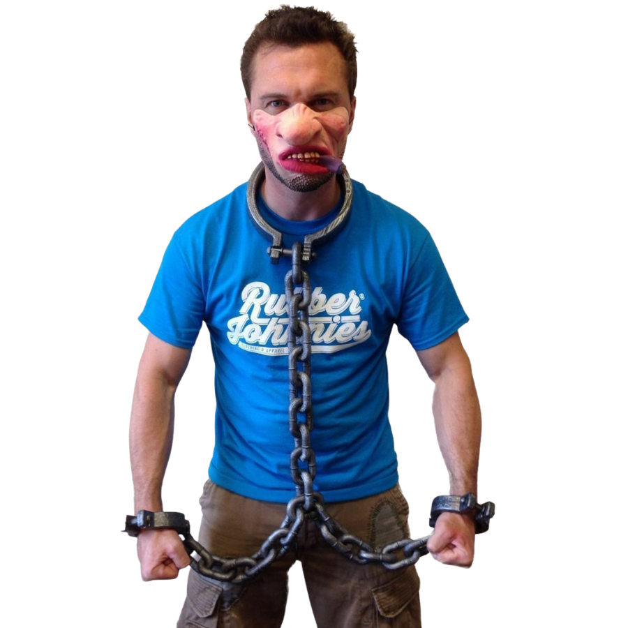 Plastic Neck and Arm Shackles. 