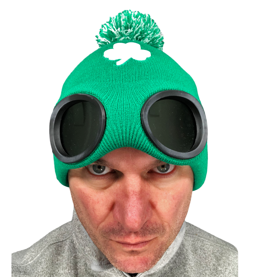 St. Patrick`s Day Irland grüne Beanie-Brillenmütze