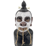 Tribal Shrunken Head Latex Mask.
