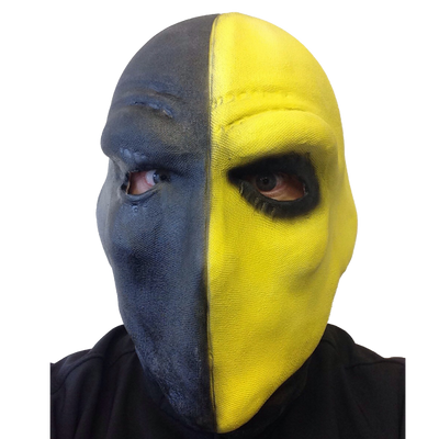 Deathstroke yellow and black Latex Mask